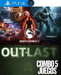 Comprar Combo NFS, Tomb Raider, MK XL, Outlast,Titanfall 2 para PS4 - PSNCLICK Digitales Latinoamérica